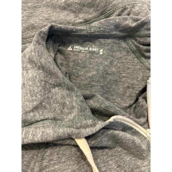 American Giant Men's Lightweight Full Zip charcoal Small - Picture 5 of 6